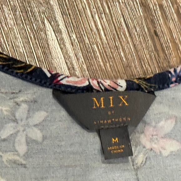 Mix By 41 Hawthorn Womens Navy V-Neck Fit & Flare Dress Size Medium - Picture 3 of 8